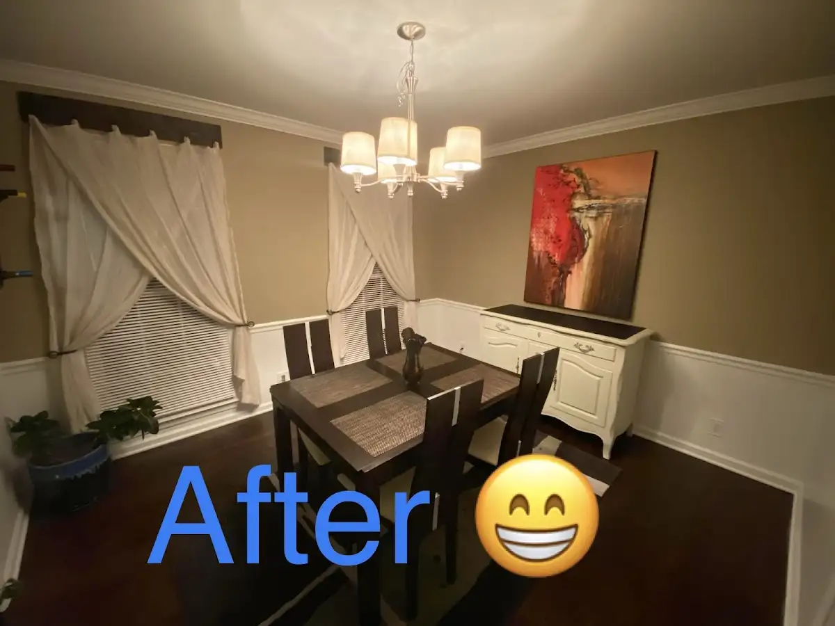 Professional dining room restoration after water damage in Courtland